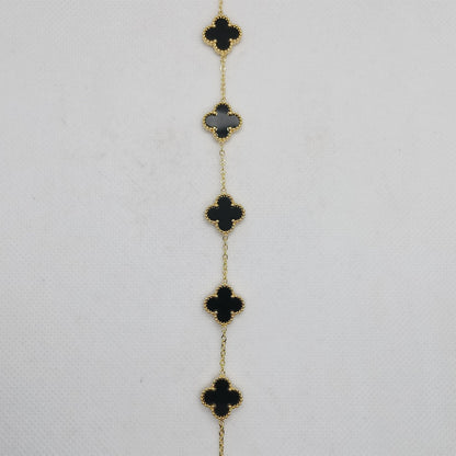 Black Clover Gold Chain Bracelet