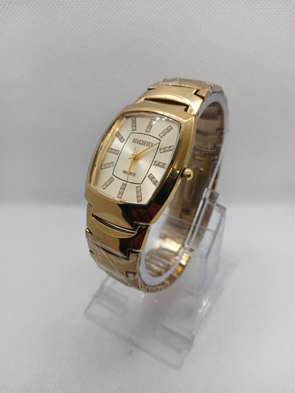 Luxury Gold Rectangular Dial Men's Watch