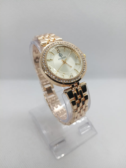 Gold Dial Classic Chain Ladies Watch