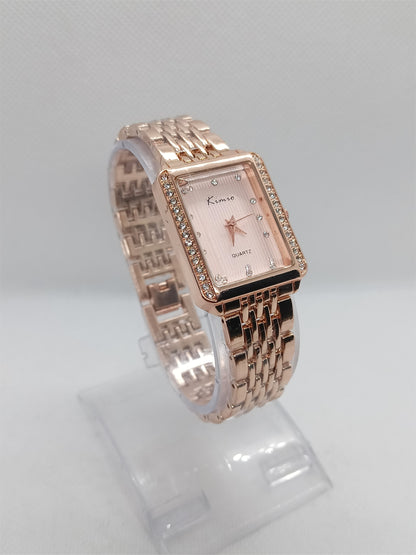 Rose Gold Square Ladies Watch – Rose Gold Dial