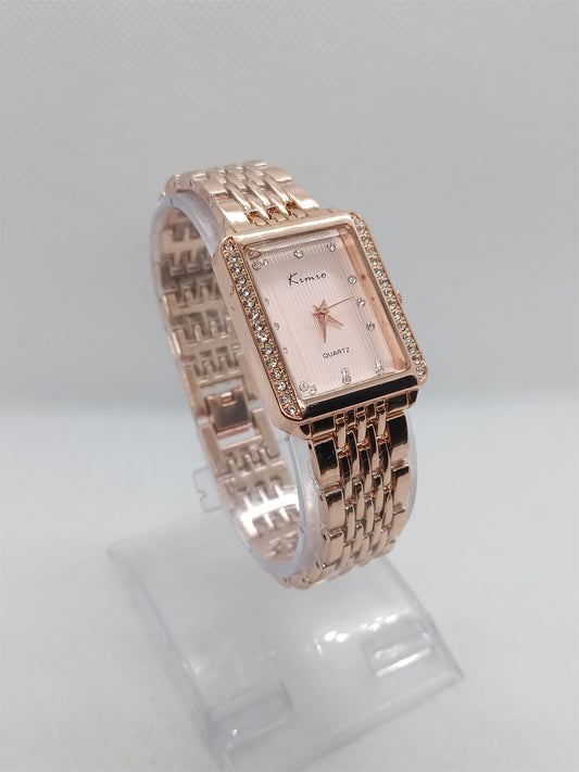 Rose Gold Square Ladies Watch – Rose Gold Dial