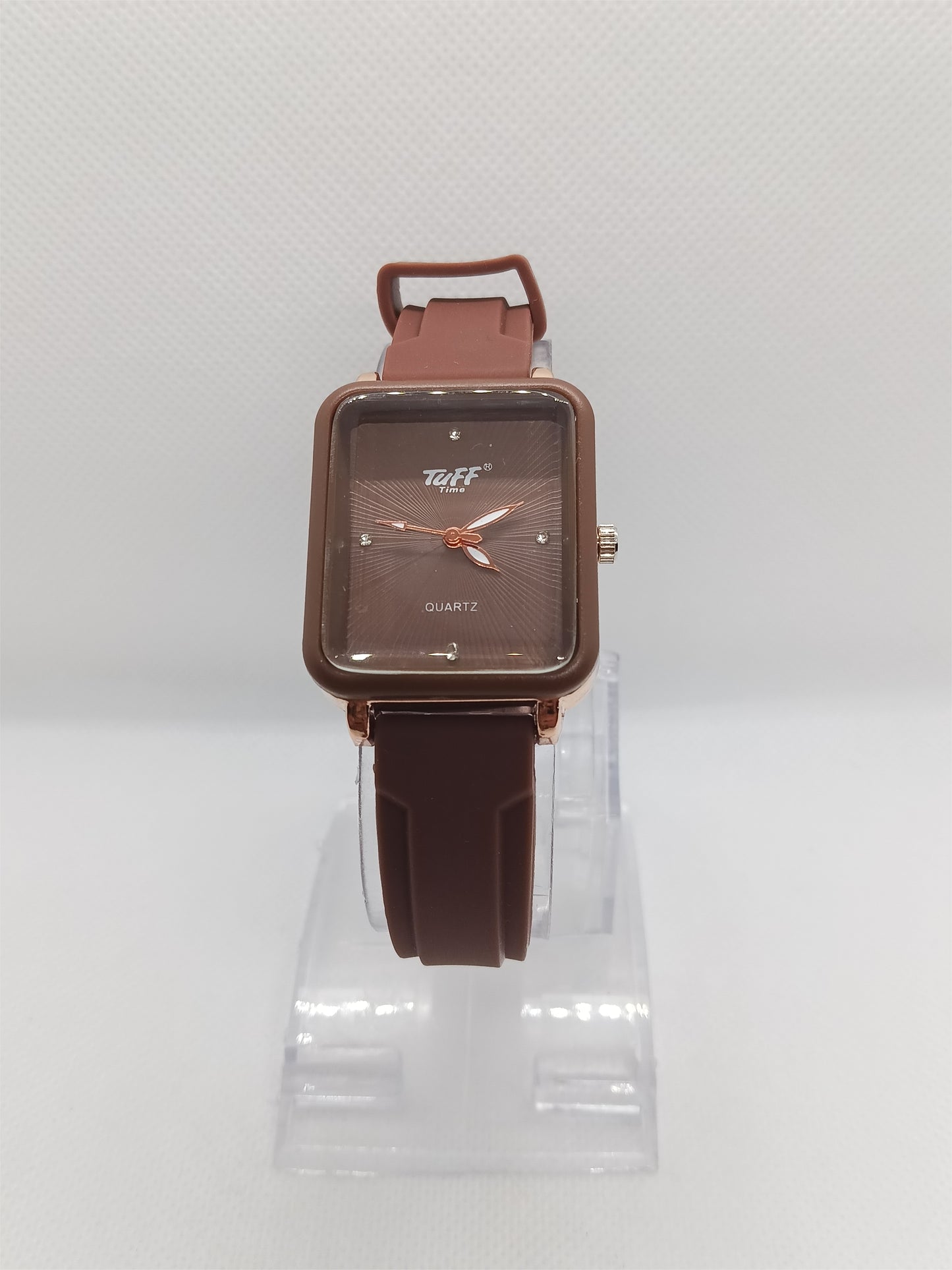 Cocoa Square Dial Minimal Watch