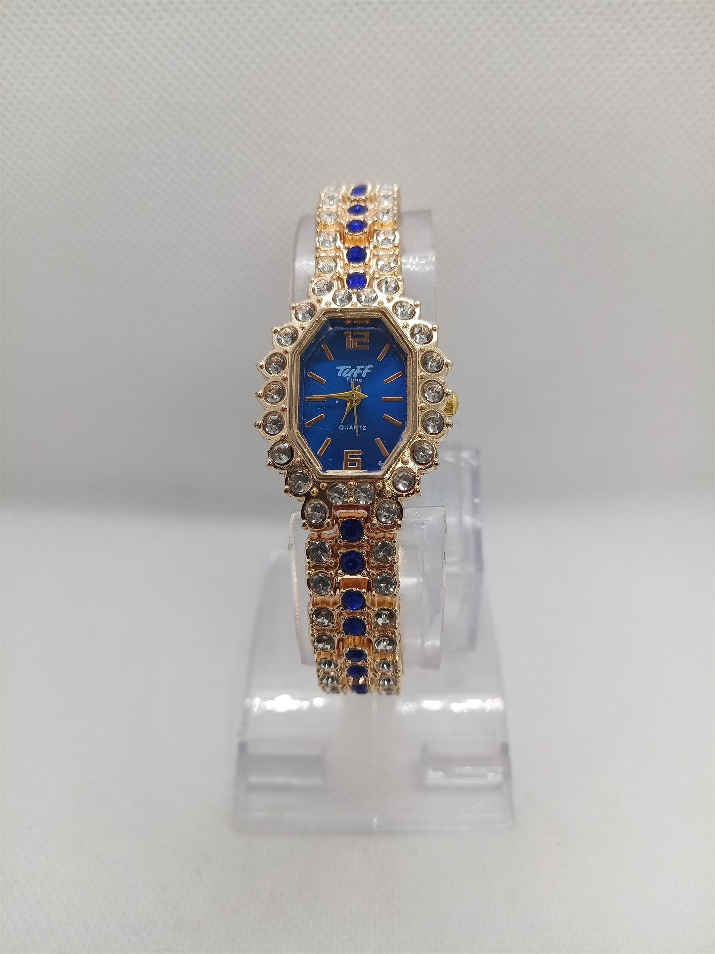 Royal Blue Elegance Bracelet Watch — Gold Edition